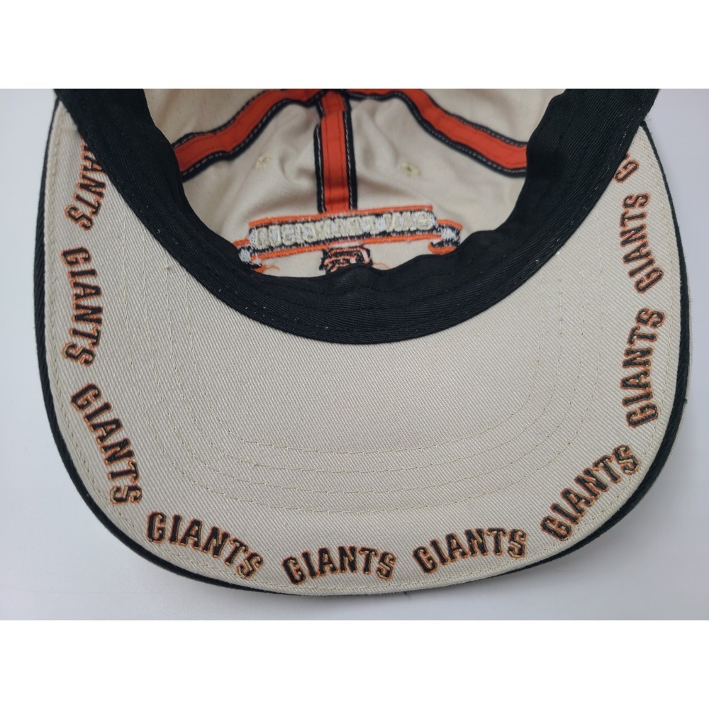 Vintage San Francisco Giants Drew Pearson Strapback (Fits Small) Hat Cap Beige - Picture 13 of 14